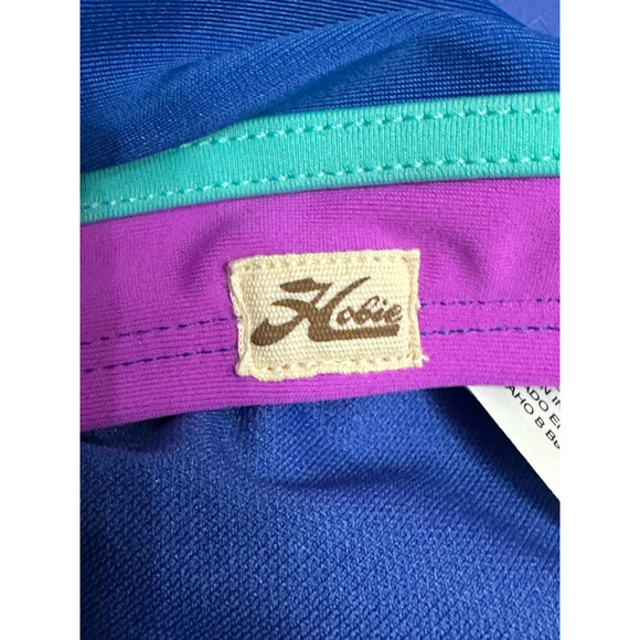 Hobie Bikini Bottom Swimwear Hipster Fit High-Quality Color Block Blue/Purple 16 - Picture 8 of 8